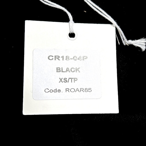 Dressy Black Pant with Mesh Overlay Slims and Flatters - Picture 6 of 6